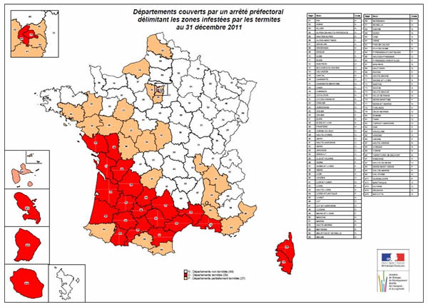 La france fait l'objet d'arrété préfectoraux afin d'engager les propriétaires