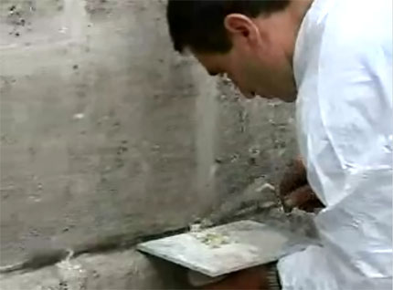 Injection dans les murs